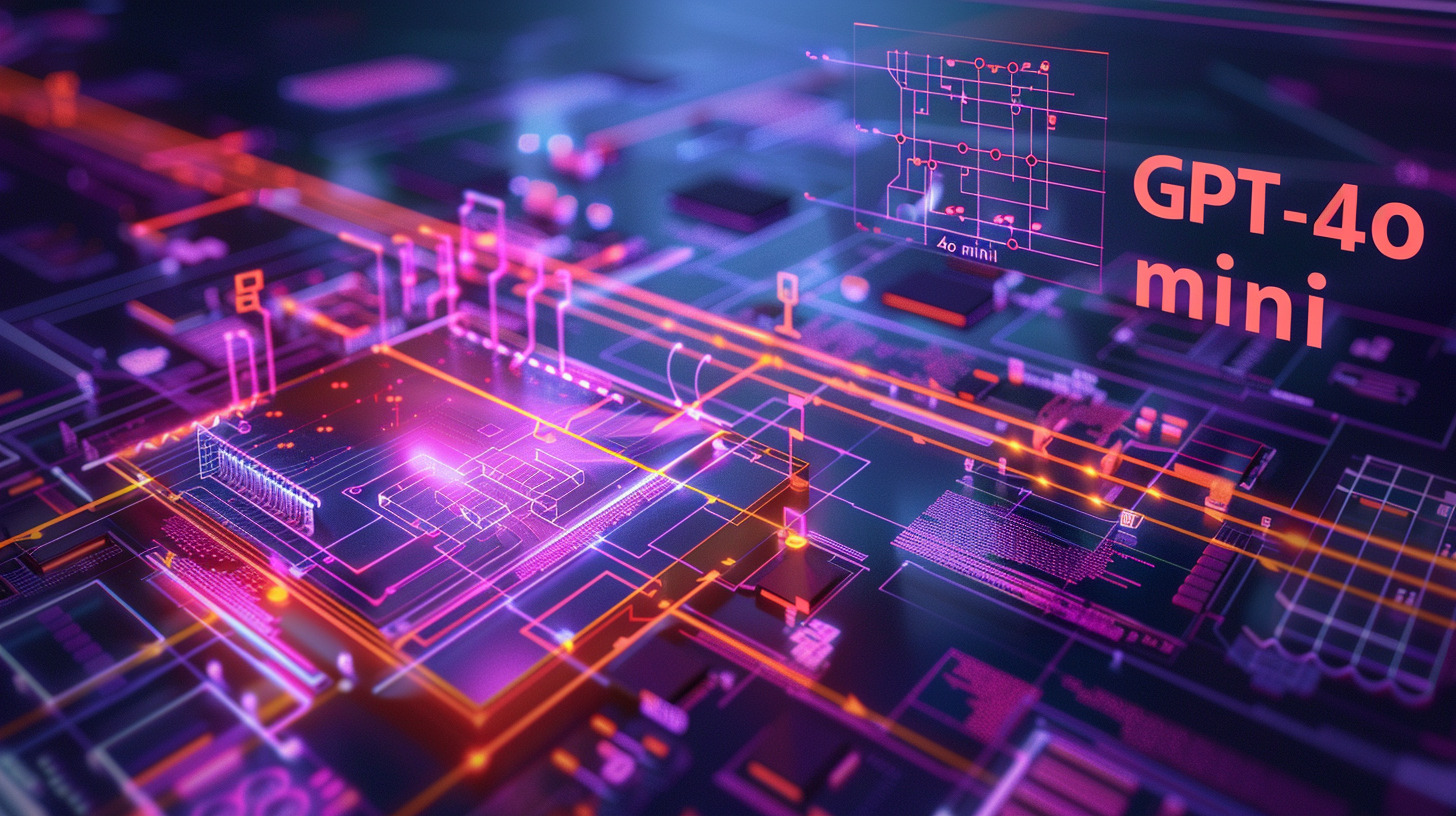Diagram illustrating GPT-4o mini's technical specifications.