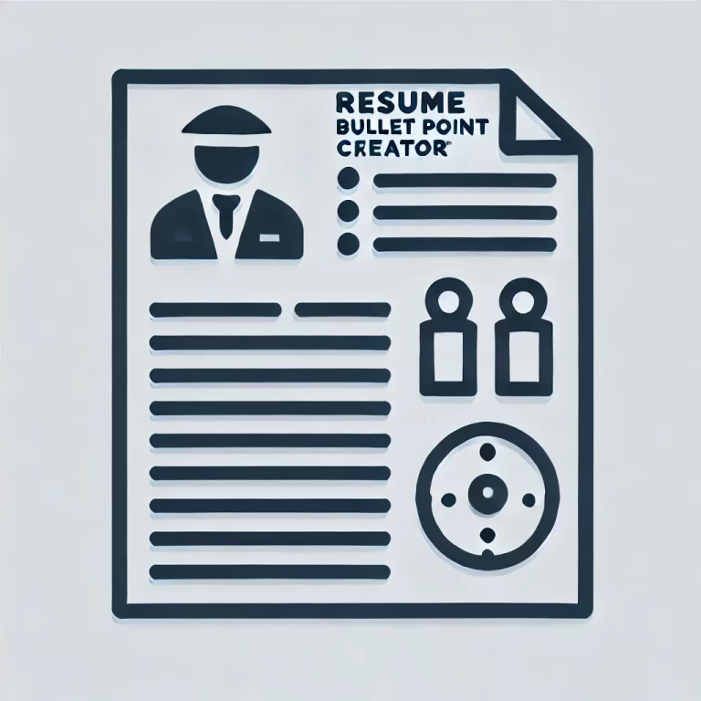 Resume Bullet Point Creator